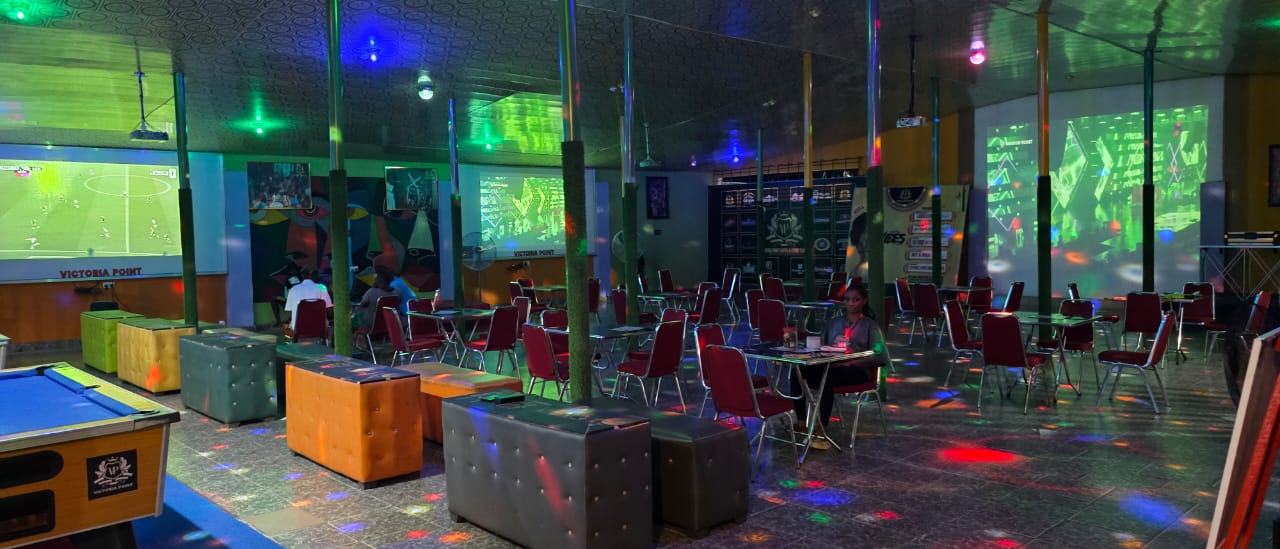 Victoria Point event hall with party lighting